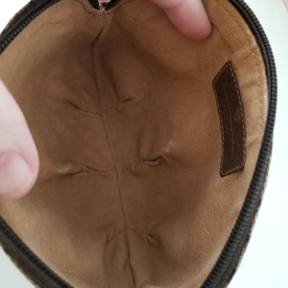 80's Vintage Gucci Cosmetic Bag/Clutch/Pouch with box - Picture 4 of 12